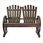 outdoor wooden bench